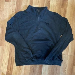 Pink 1/4 zip sweatshirt